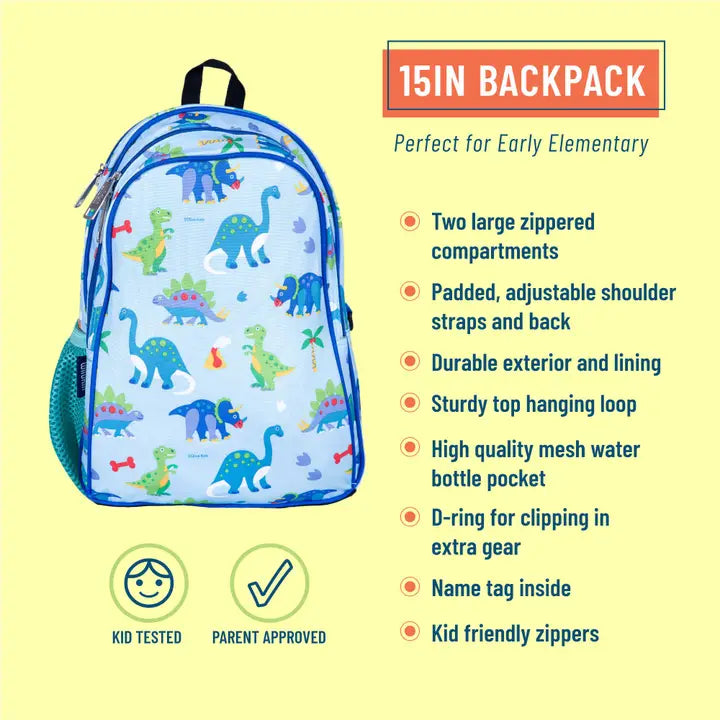 Dinosaur Land Backpack - 15 Inch
