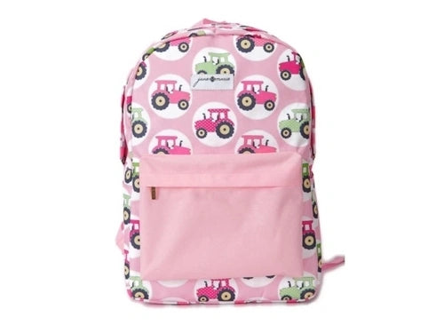 Jane Marie Big Tractor Backpack Pink