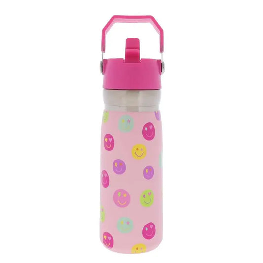Happy Days Ahead 22 oz. Water Bottle with Straw Cap"