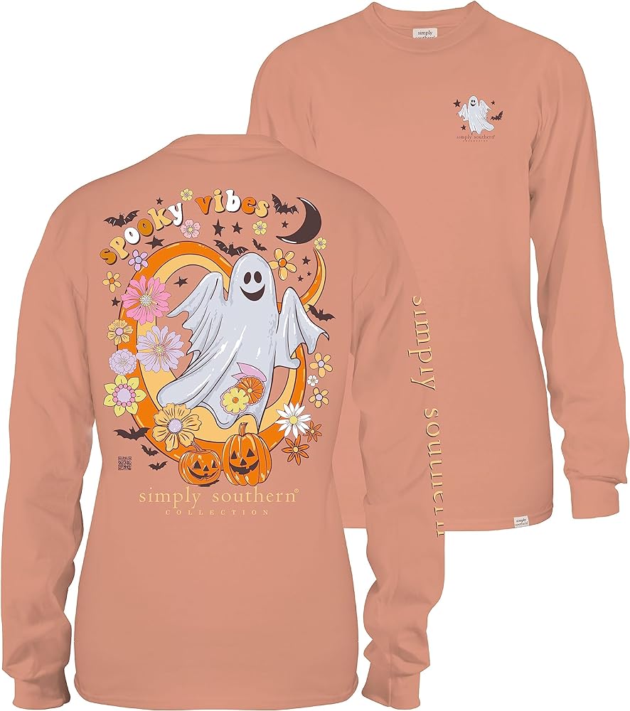 Simply Southern YOUTH Spooky LS Tee Cafe