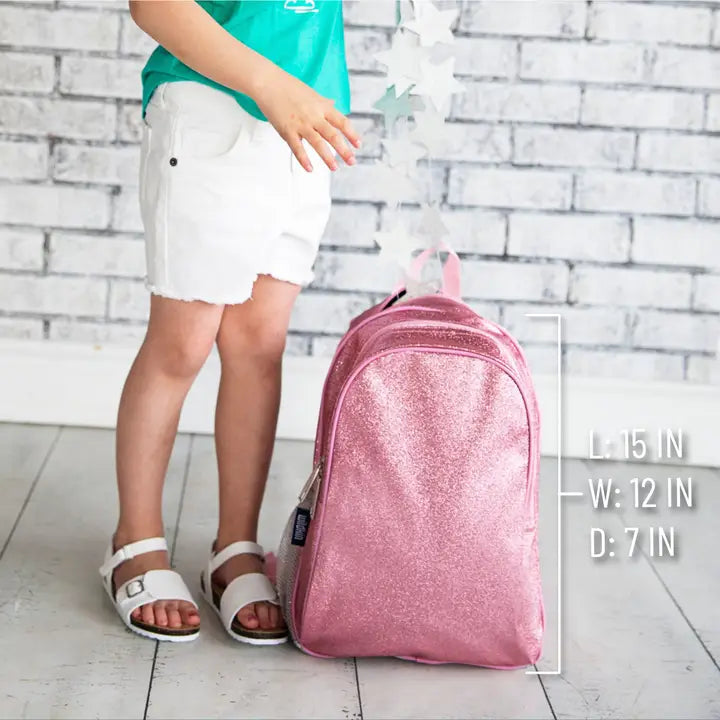 Pink Glitter Backpack - 15 Inch