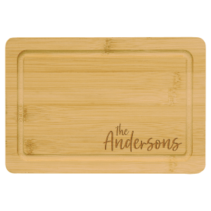 Custom Lasered Bamboo Cutting Board