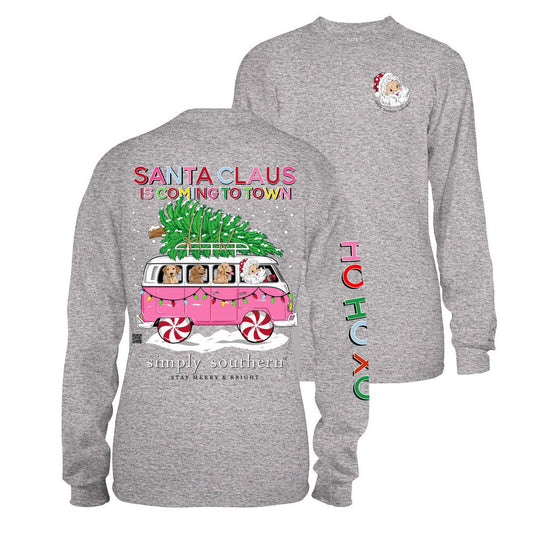 Simply Southern YOUTH Tee Santa Claus is Coming to Town