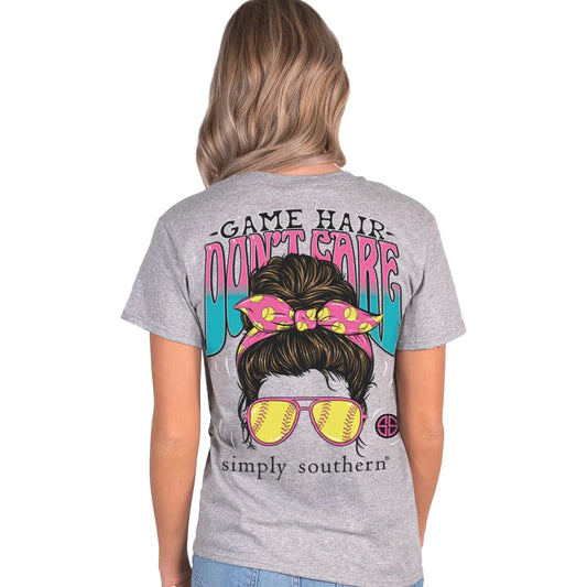 Simply Southern Softball Hair Tee (YOUTH)