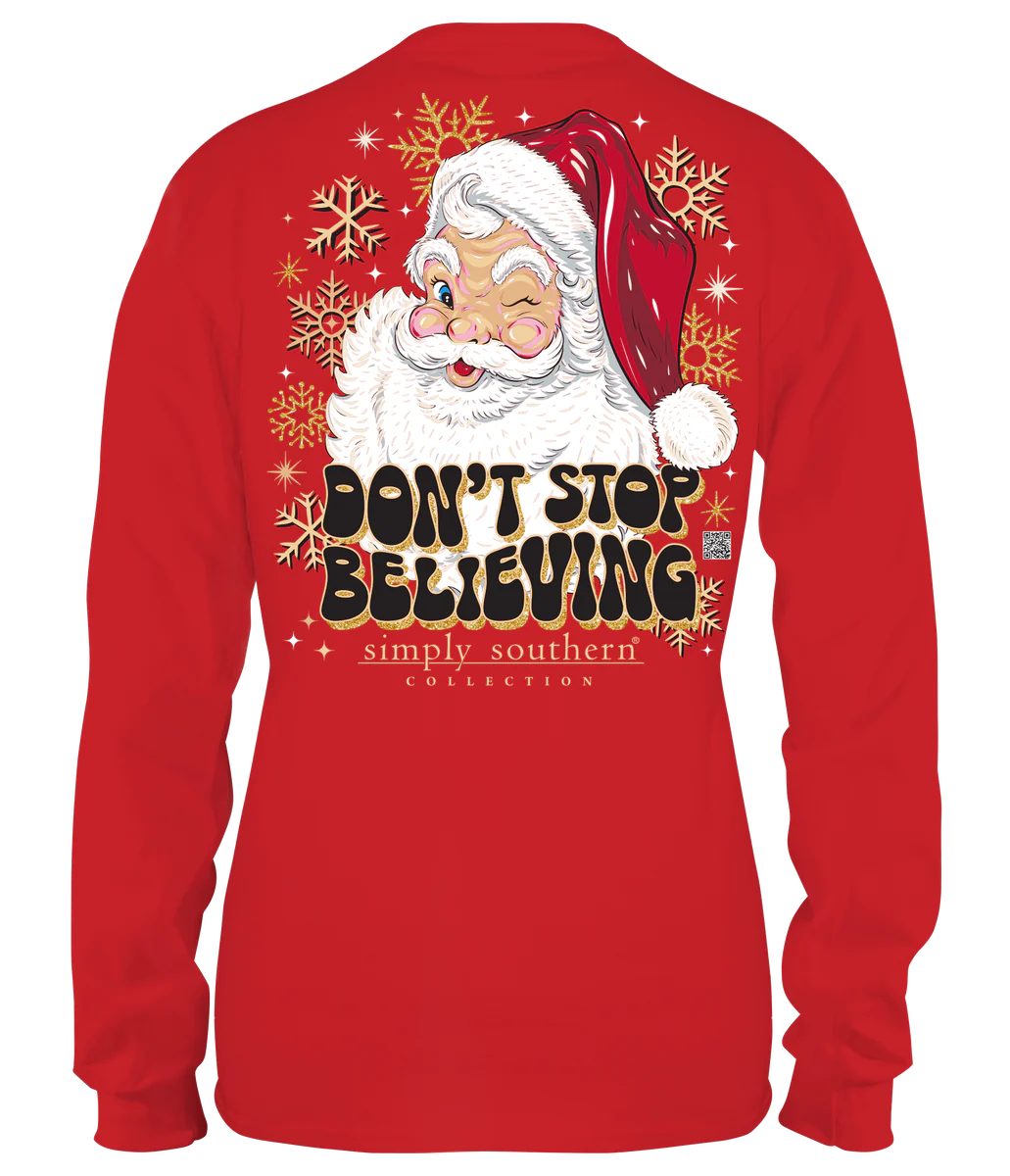 Simply Southern Youth  Tee Believe Red