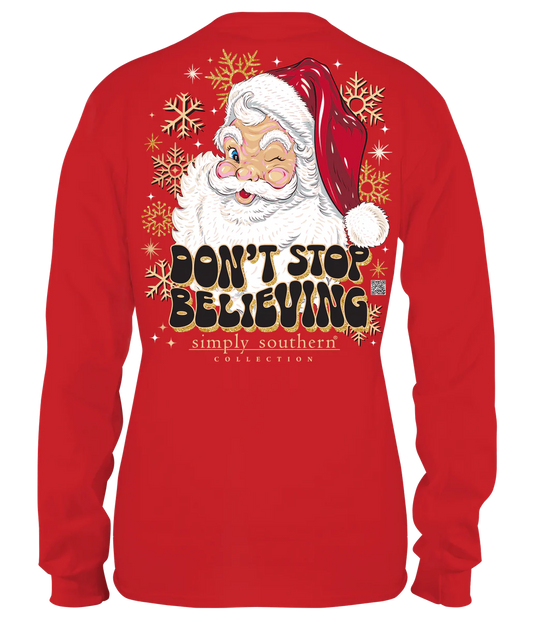 Simply Southern Youth  Tee Believe Red