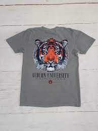 Speckle Bellies Tee  Auburn Tiger Head