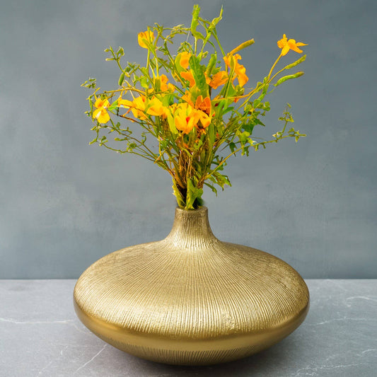 Textured Gold Vase