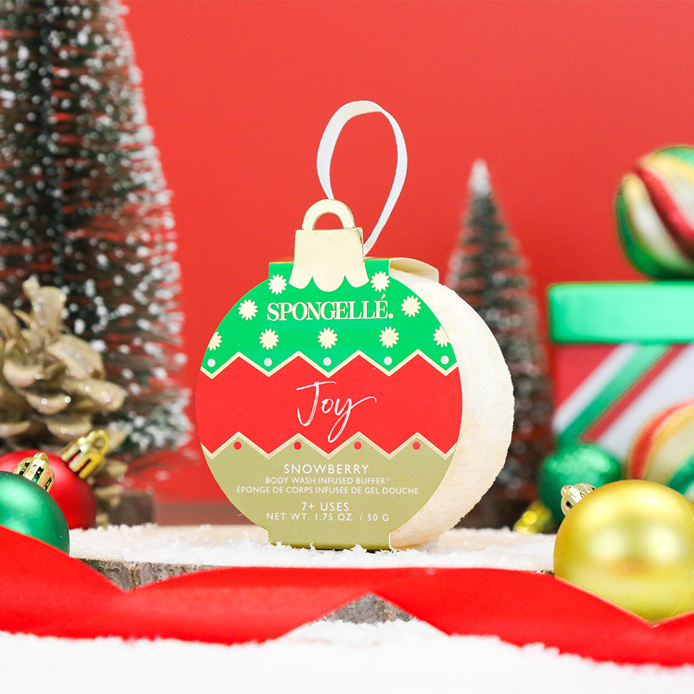 Spongellé Buffer Joy Snowberry Holiday Ornament