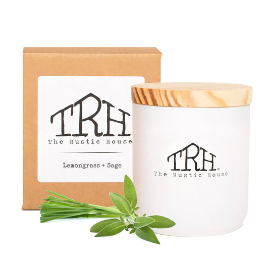 Rustic House Candle Lemongrass & Sage