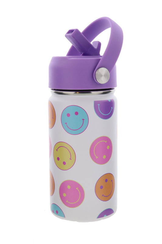 Kids Bottle w/Straw Color Me Happy