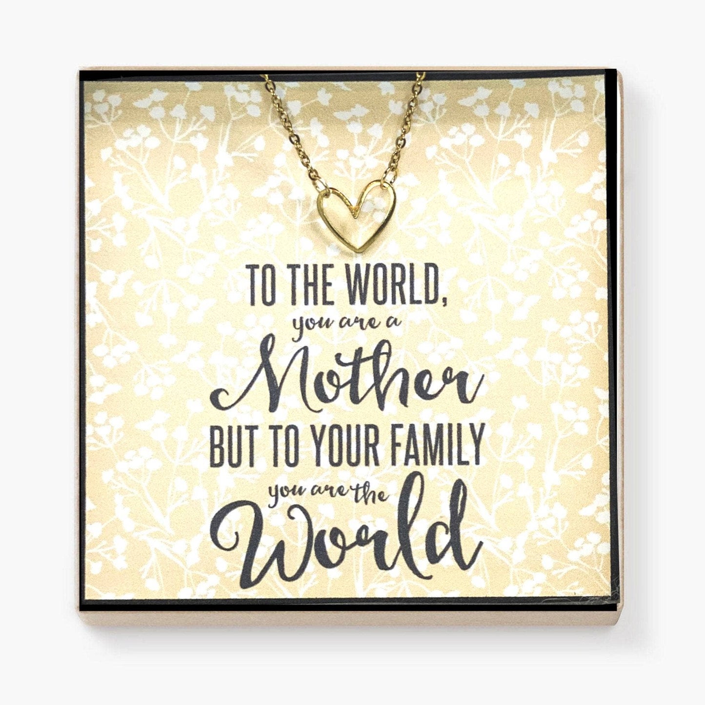 Little Happies Gold Heart Necklace Mother