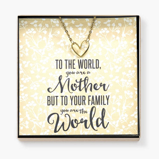 Little Happies Gold Heart Necklace Mother