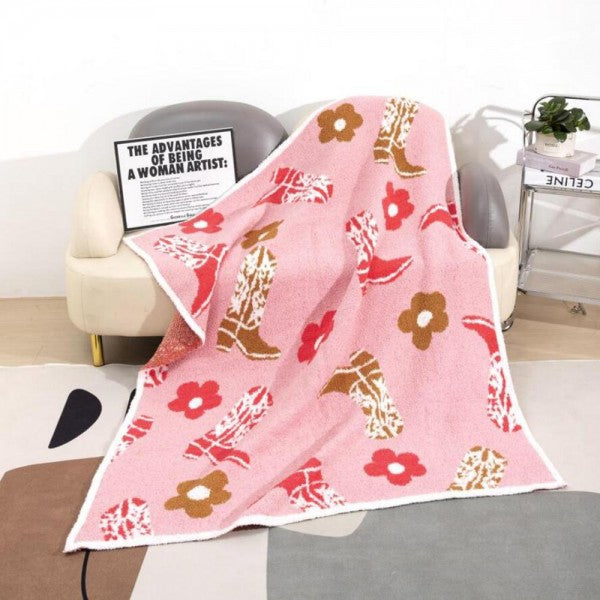 Cowgirl Throw Blanket