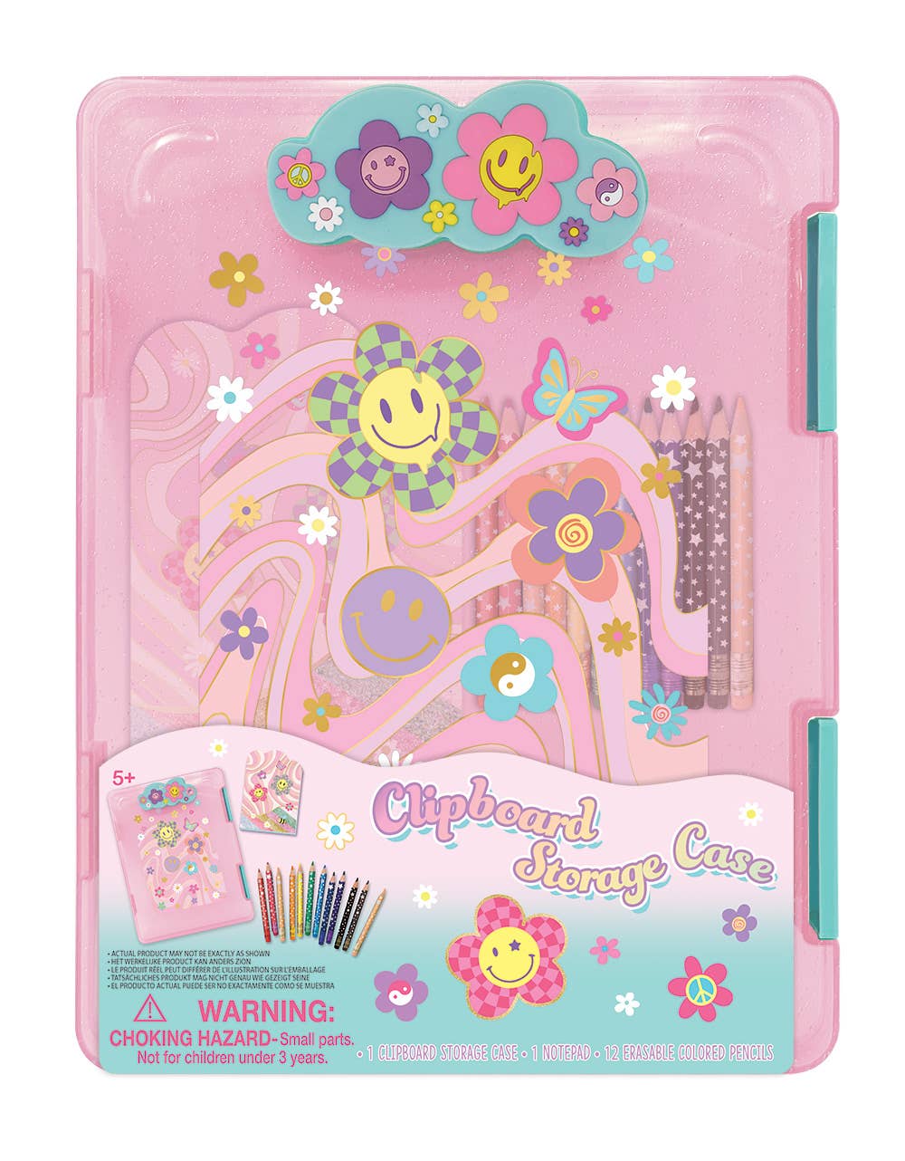 Groovy Flower Clipboard Storage Case
