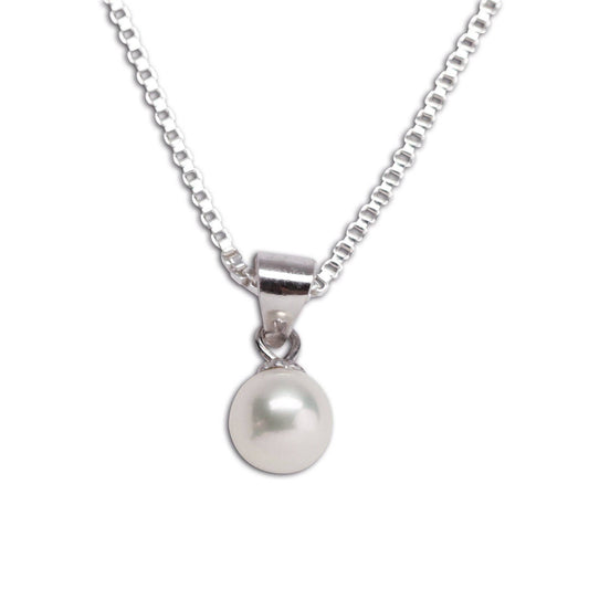 Cherished Moments Pearl Necklace White