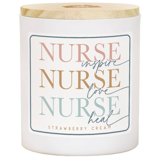 Nurse Inspire Candle Strawberry Cream