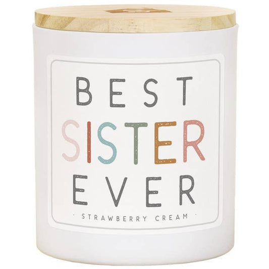 Best Sister Candle- Strawberry Cream