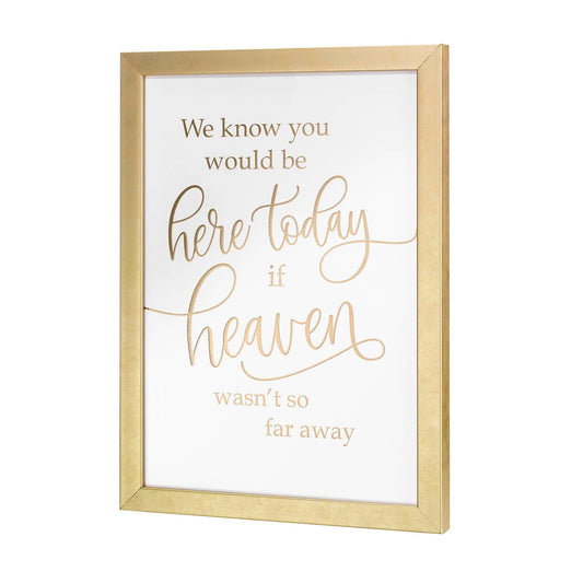 Memorial Wedding Sign in Gold Frame