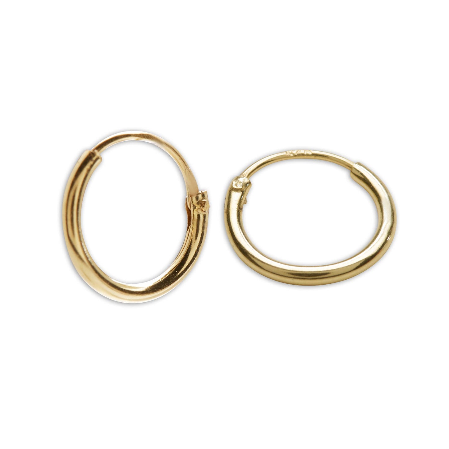 Cherished Moments 14K Gold-Plated Hoop Earrings Infant/Toddler