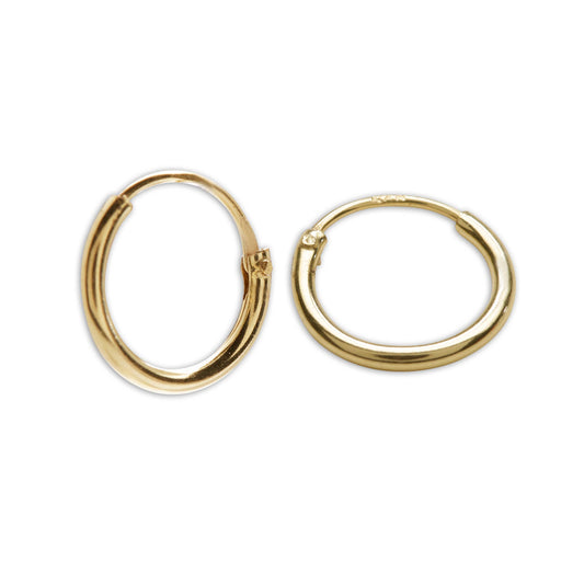 Cherished Moments 14K Gold-Plated Hoop Earrings