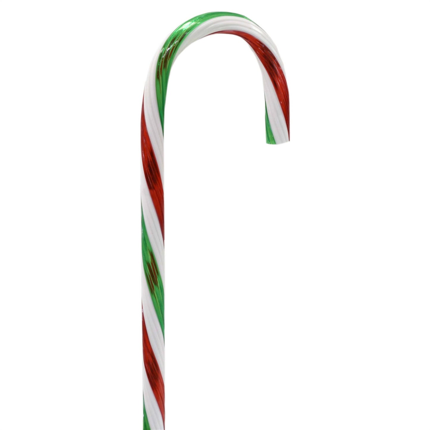 Striped Candy Cane 18" White/Green/Red