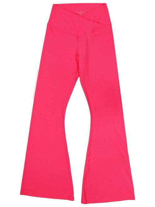 Simply Southern Flare Legging Hot Pink