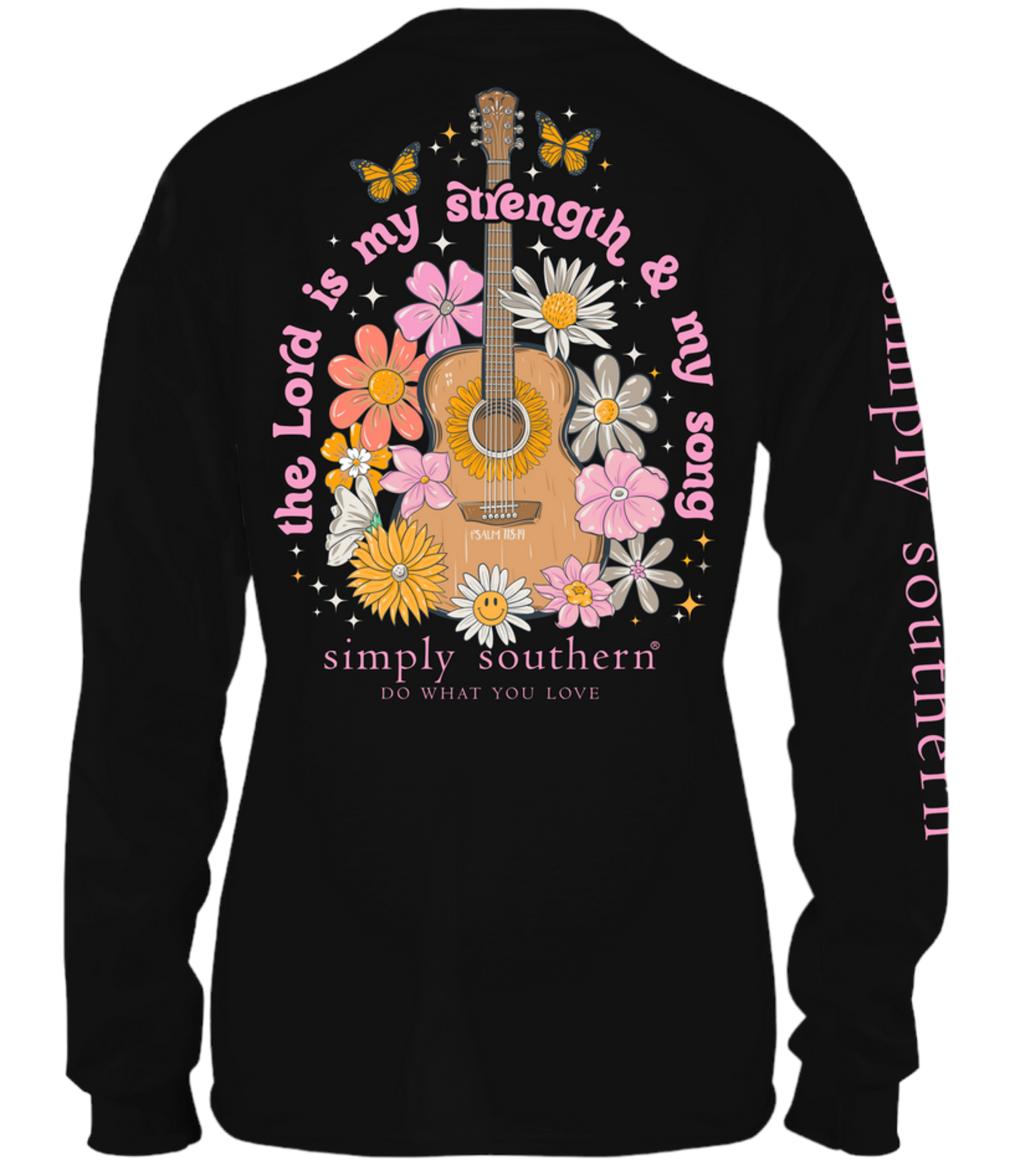 Simply Southern Song LS Tee Black