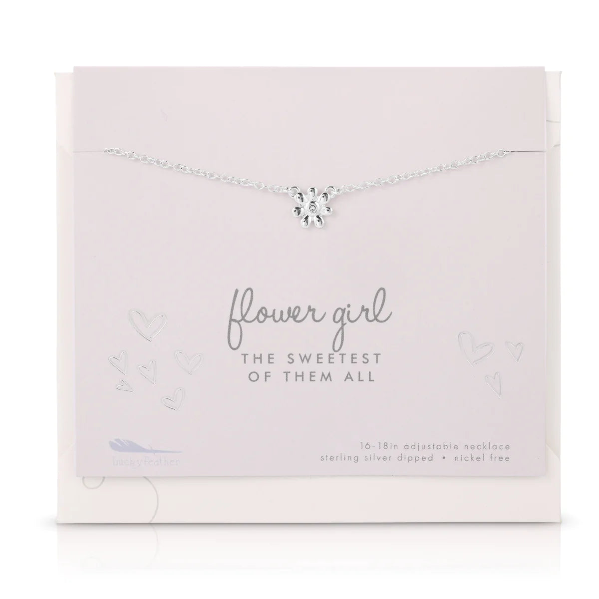 Flowergirl Necklace Silver