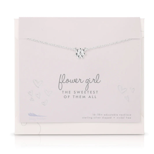 Flowergirl Necklace Silver