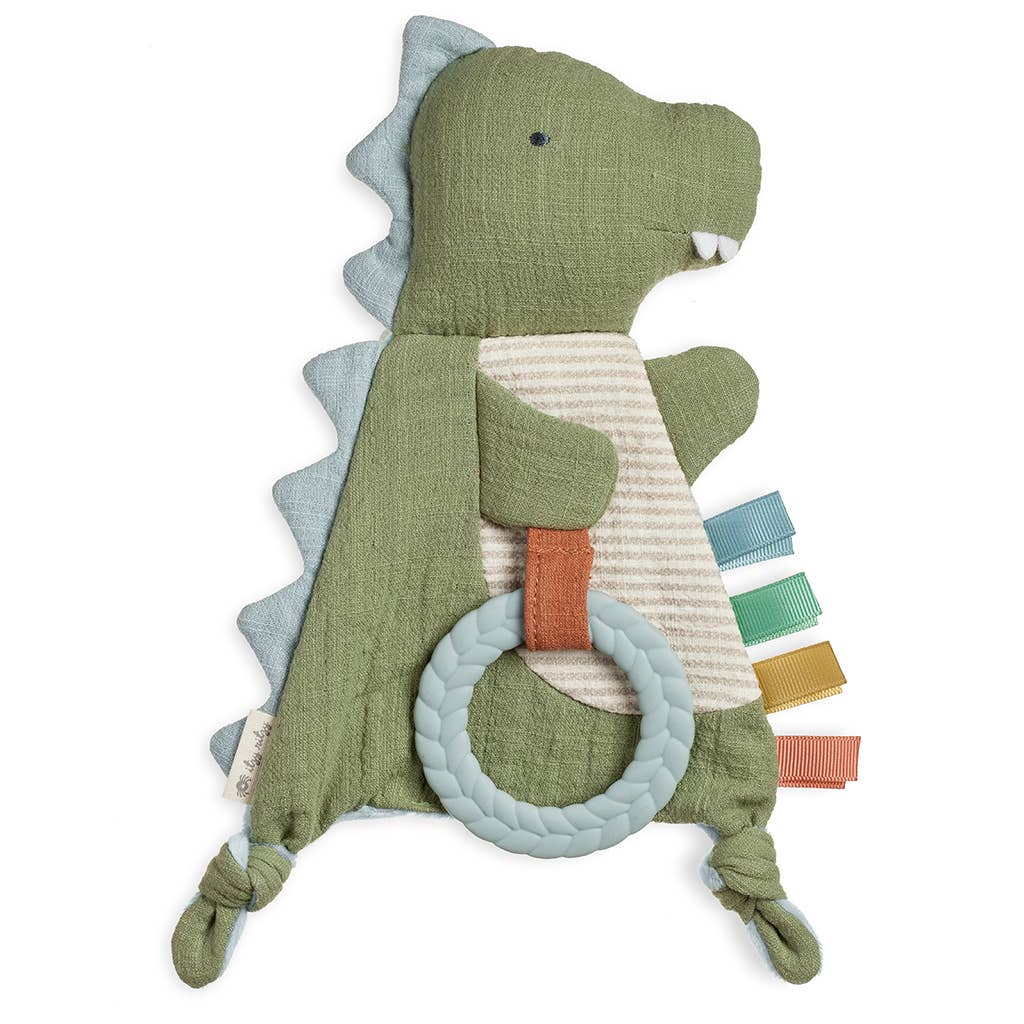 Itzy Ritzy Bitzy Crinkle Dino Sensory Toy with Teether