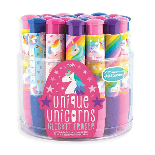 OOLY Click-It Unique Unicorn Erasers