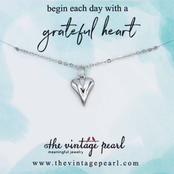 The Vintage Pearl Necklace Grateful Heart