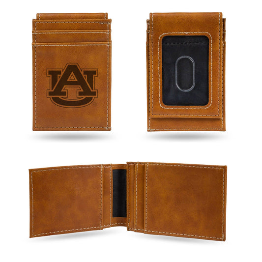 Engraved Front Pocket Wallet AU Brown