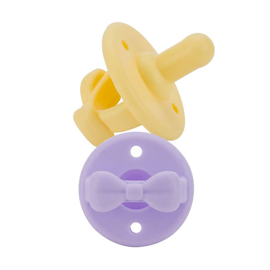 Itzy Ritzy Diamond Soother Pacifier Daffodil/Purple