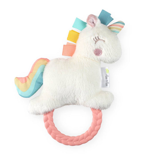 Unicorn Rattle Pal™ Plush Rattle Pal with Teether