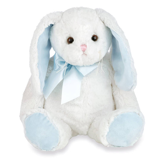 Bearington Collection Floppy Longears Bunny with Blue Ears