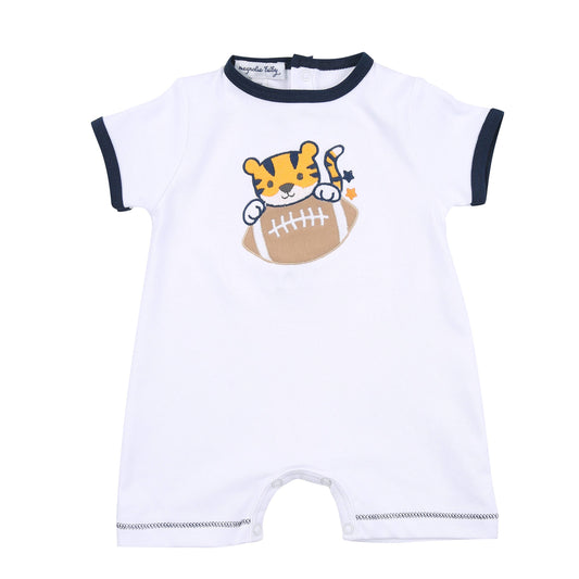 Magnolia Baby Tiger Football Navy/Orange Playsuit