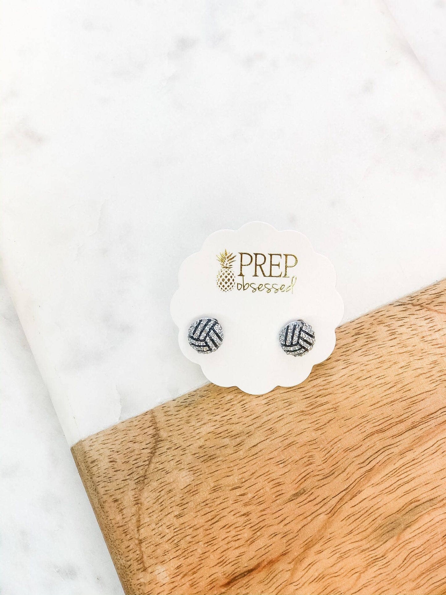 Prep Obsessed  Volleyball Earrings