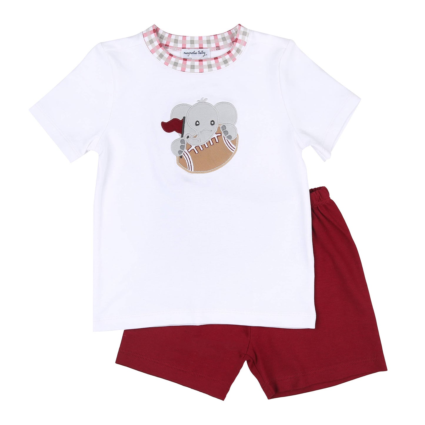 Magnolia Baby Elephant Football Short Set