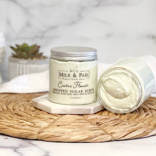 Milk&Pail Whipped Sugar Scrub 8oz Cactus Flower