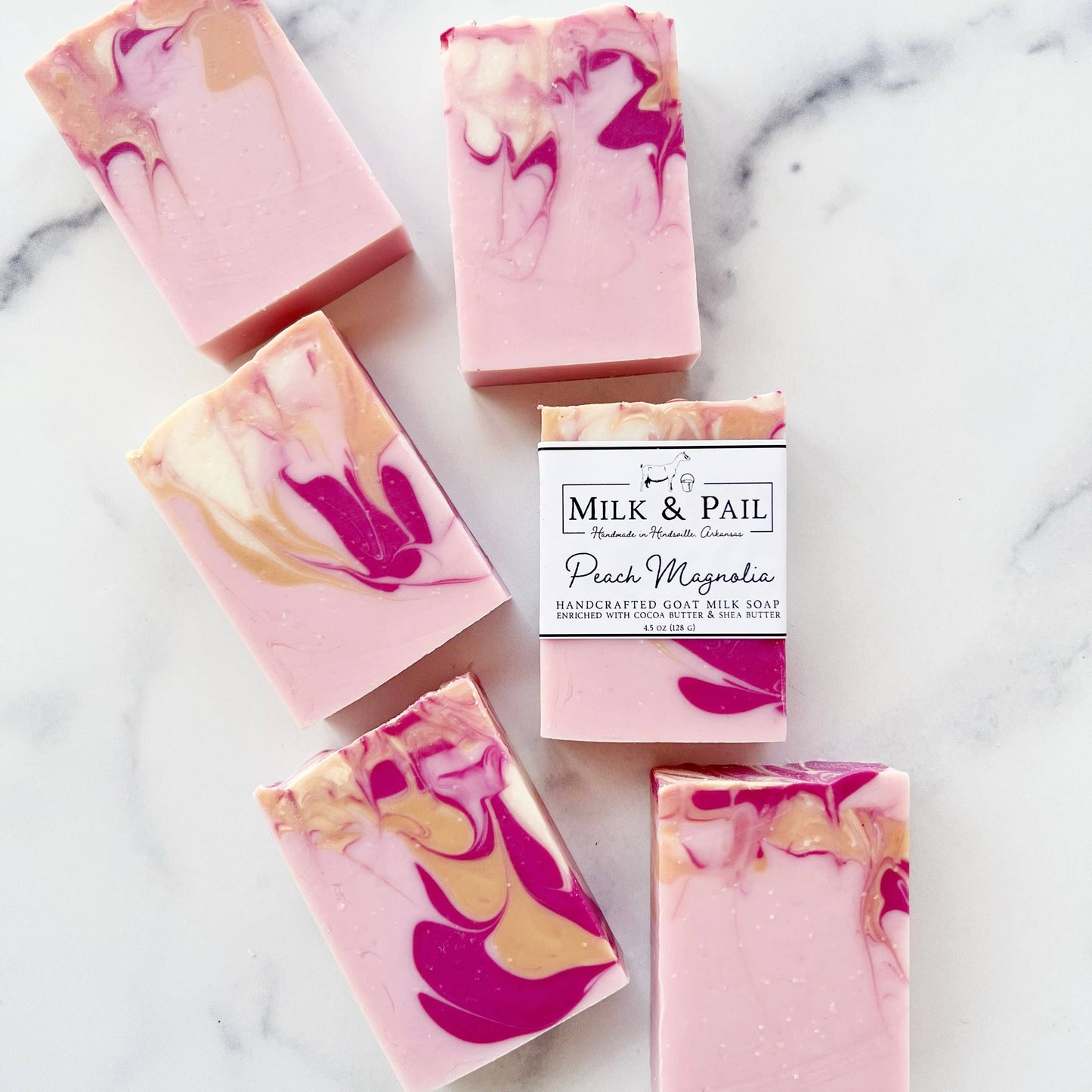 Milk & Pail Goat Milk Soap Bar Peach Magnolia