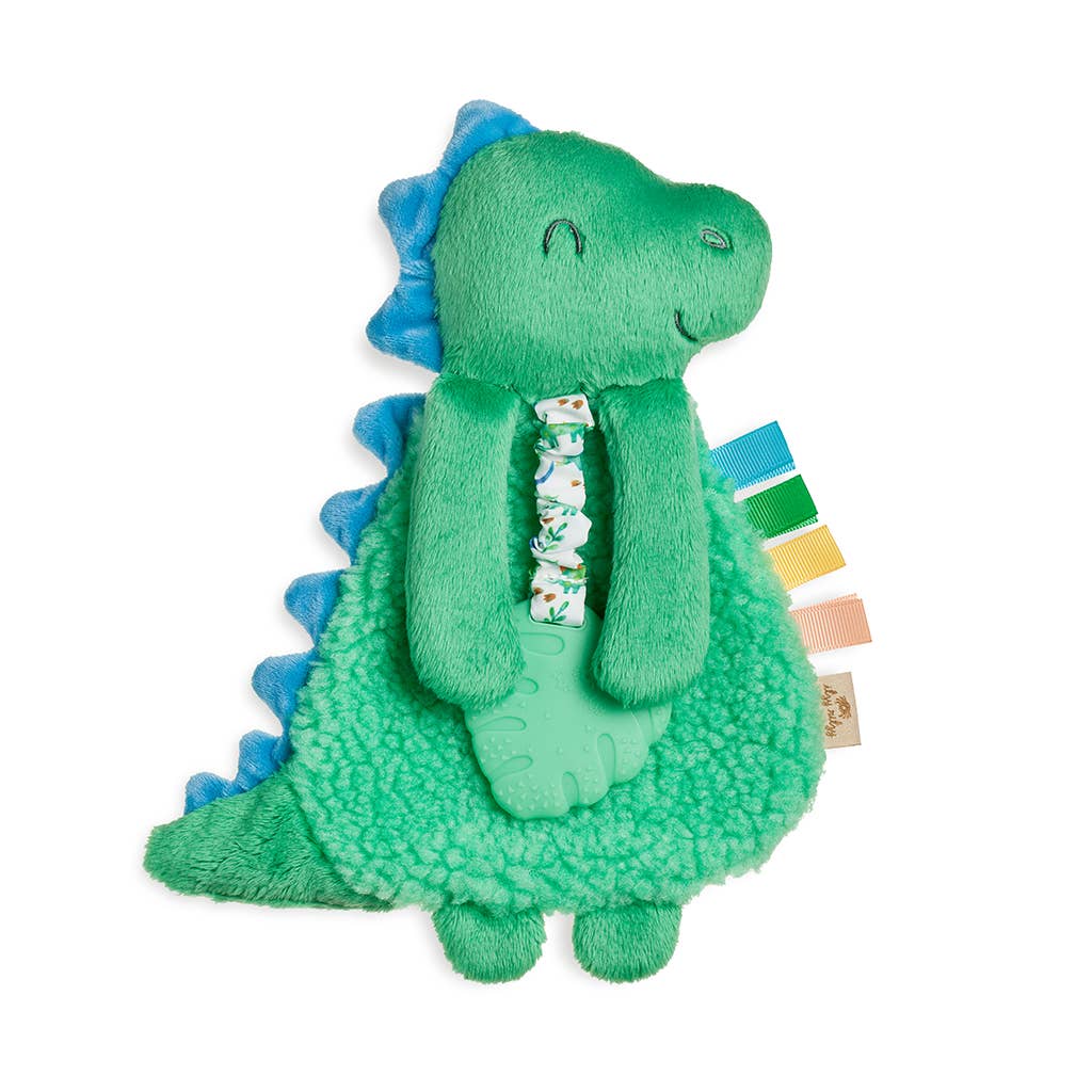 Itzy Ritzy Lovey™ Green Dino Plush with Silicone Teether Toy