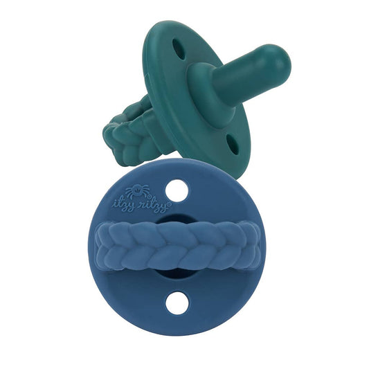 Itzy Ritzy - Deep Sea + Denim Sweetie Soother™ Pacifier Set