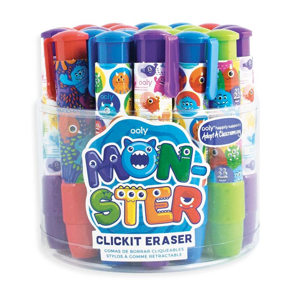 OOLY Click-It Monster Erasers