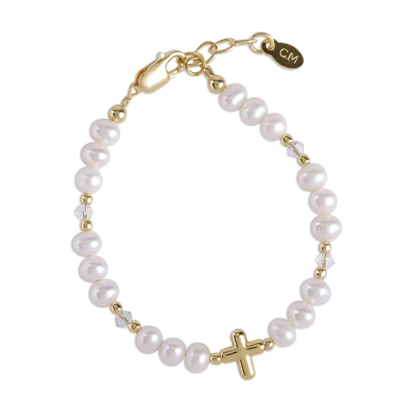 Cherished Moments Baptism Bracelet Eve Gold Infant/Toddler