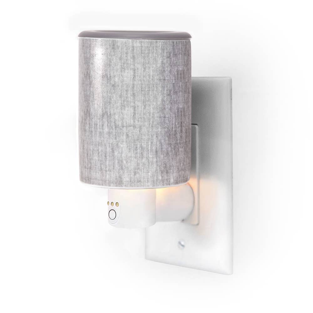 Outlet Timer Warmer Gray Linen