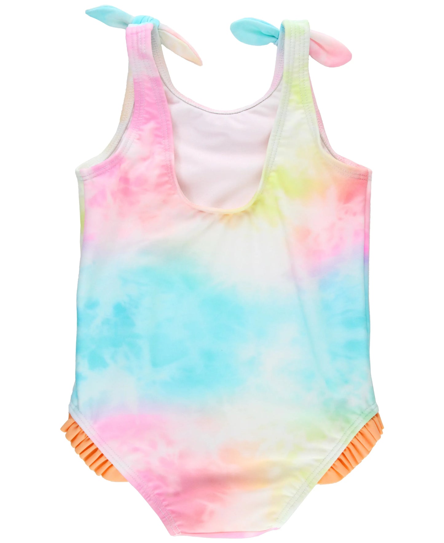 Ruffle Butts Rainbow Tie Dye Tie Shoulder One Piece