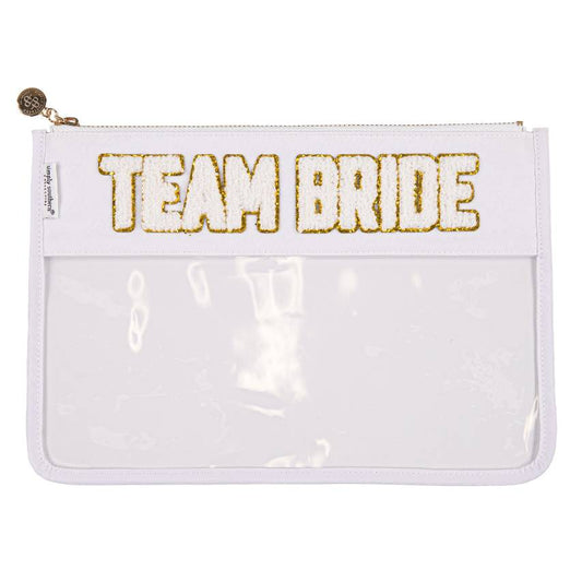 Simply Southern Sparkle Team Bride Clear Zip Bag